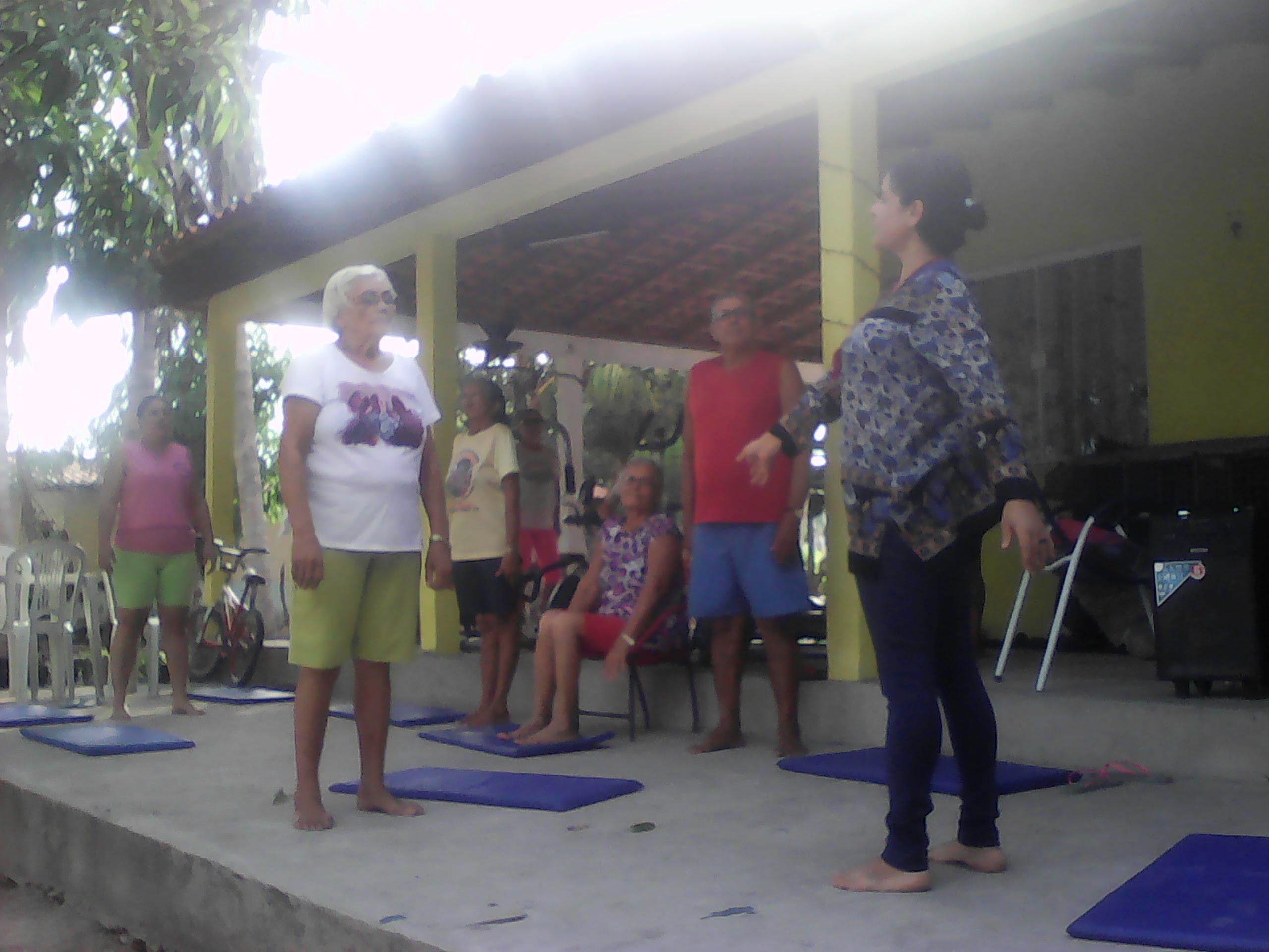 Prática de yoga no povoado de Sobradinho Maranhão 2015