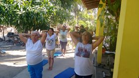 Prática de yoga no povoado de Sobradinho Maranhão 2015