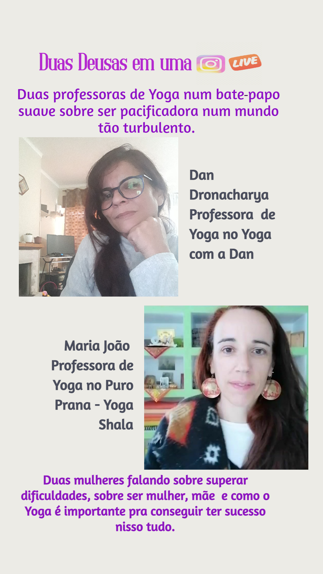 Live no Instagran (convite)