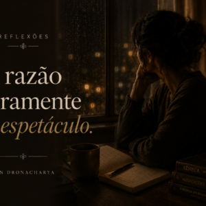 “A razão raramente faz espetáculo.”