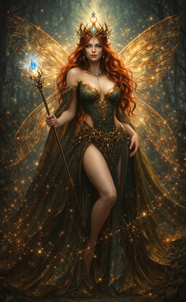 Fada Mor Dandine A que não adoça a verdade Dandine não representa “bondade”. Ela representa a clareza sem negociação. Ela não governa com poder. Ela governa com consciência. É quem: intervém quando alguém se perde de si rompe ciclos que ninguém teve coragem de encerrar conduz personagens para confronto interno Ela não ensina suavemente. Ela ensina assim: “Se doeu… é porque encontrou verdade.”