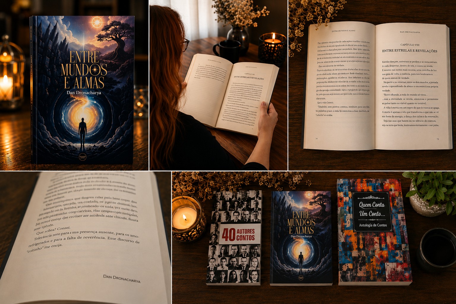 Página do livro Entre Mundos e Almas